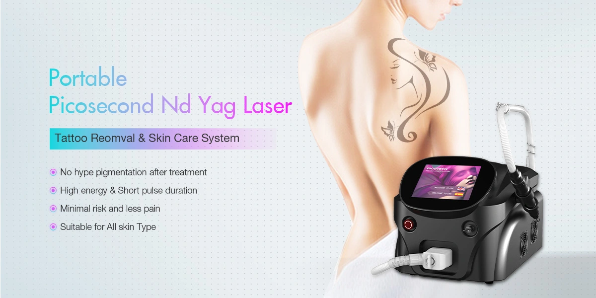 Vídeo portátil da máquina de remoção da tatuagem do laser do Pico