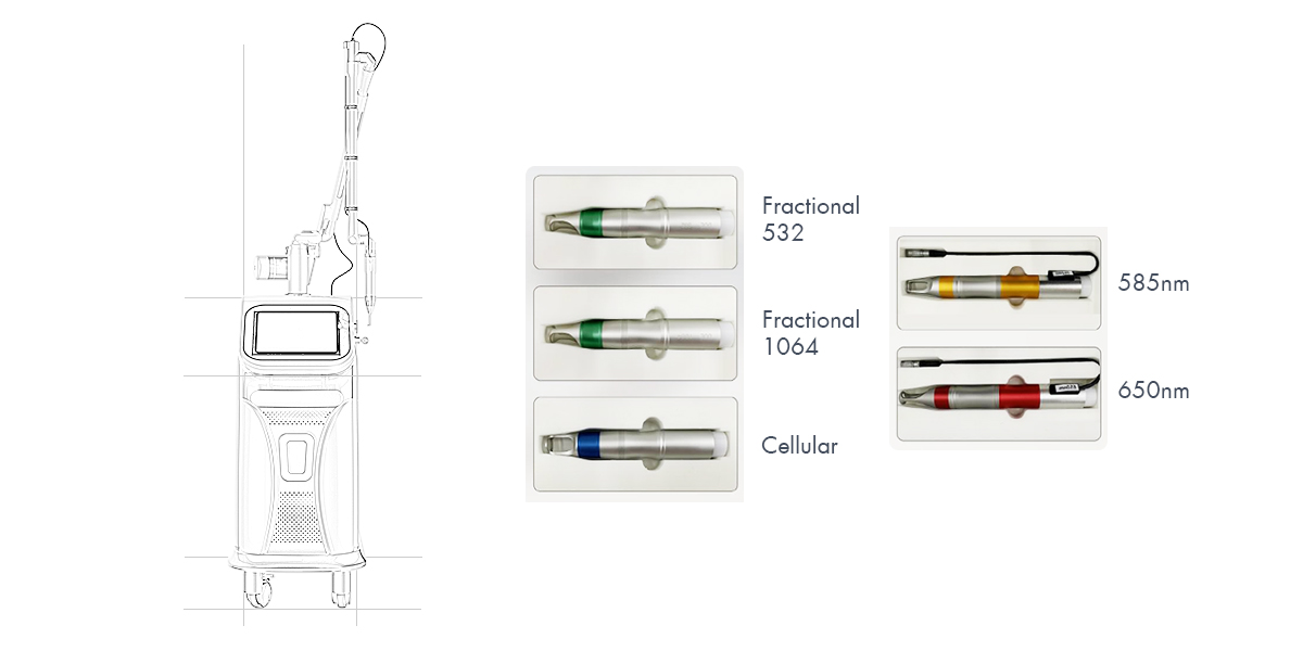 Vertical Pico Laser Tattoo Removal Machine